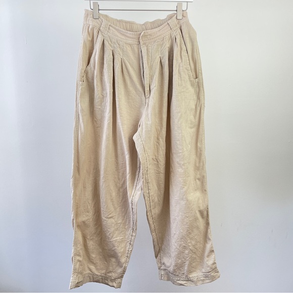 Free People Pants - Free People cream wide leg pants Size 4